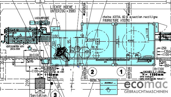Gebrauchter Rinser-Füller-Bloc # 10-23952 - ecomac